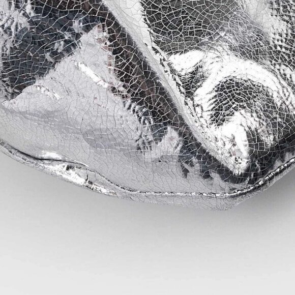Givenchy Metallic Silver Leather 4G Mini Kenny Bag - Picture 4 of 10